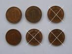 Duitsland: 1 Pfennig; 1975, 1982 en 1987, Duitsland, Ophalen of Verzenden, Losse munt