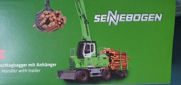 SENNEBOGEN 735E hout overslagkraan met tandem as aanhanger  beschikbaar voor biedingen