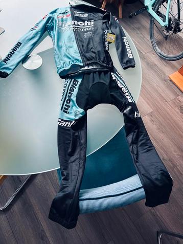 Bianchi Thermo Wielren Kleding Set Maat M - Nieuw! beschikbaar voor biedingen