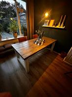 🌿GRATIS🌿 Robuuste houten eettafel - 2 mtr, Ophalen, Gebruikt, Eikenhout, 200 cm of meer