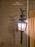 Antieke Koetslamp 220 Volt, Antiek, Gebruikt, Ophalen of Verzenden, Glas