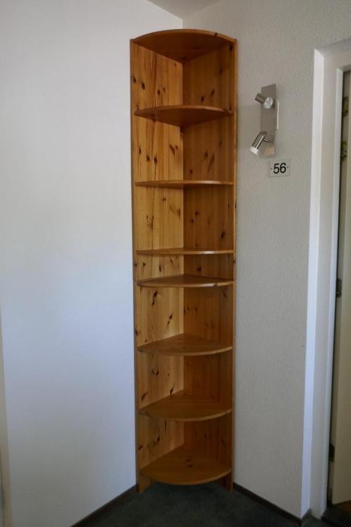 Vintage Ikea massief grenen hoekkast serie Timmerman, Huis en Inrichting, Kasten | Vitrinekasten, Gebruikt, 200 cm of meer, Minder dan 50 cm
