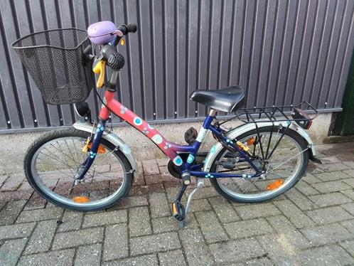 Meisjesfiets met bloemen - 20 inch, Fietsen en Brommers, Fietsen | Meisjes, Gebruikt, 20 inch, Ophalen