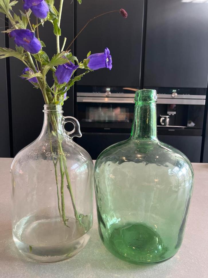 Groene Gistfles 5 Liter - Decoratief, Huis en Inrichting, Woonaccessoires | Vazen, Zo goed als nieuw, Groen, Minder dan 50 cm