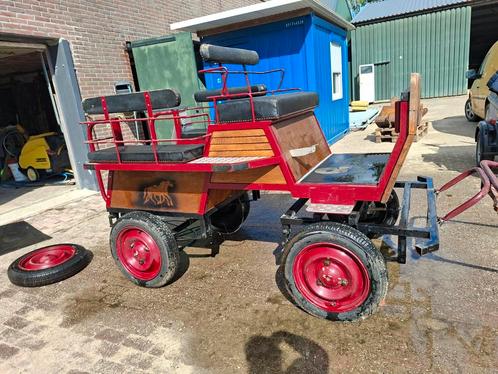 Menwagen ponykar, Dieren en Toebehoren, Paarden en Pony's | Overige Paardenspullen, Zo goed als nieuw, Ophalen