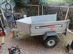 aanhangwagentje + nieuwe reservewielen + velg bakmaat 1X1 m, Auto diversen, Aanhangwagen-onderdelen, Ophalen, Gebruikt