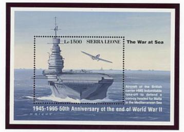 Sierra Leone- 1995- Blok = motief Schepen & Vliegtuig  beschikbaar voor biedingen