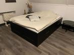 IKEA BRIMNES tweepersoonsbed 140 cm, Ophalen, Gebruikt, Zwart, Tweepersoons