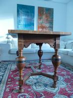 Antieke eikenhouten tafel / bolpoottafel 105 x 74 x 76, Antiek en Kunst, Antiek | Meubels | Tafels, Ophalen
