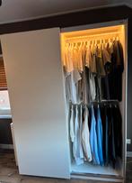 Witte ikea PAX kledingkast met schuifdeuren (149,9x65,7x201), Huis en Inrichting, Kasten | Kledingkasten, Ophalen, Gebruikt, 100 tot 150 cm
