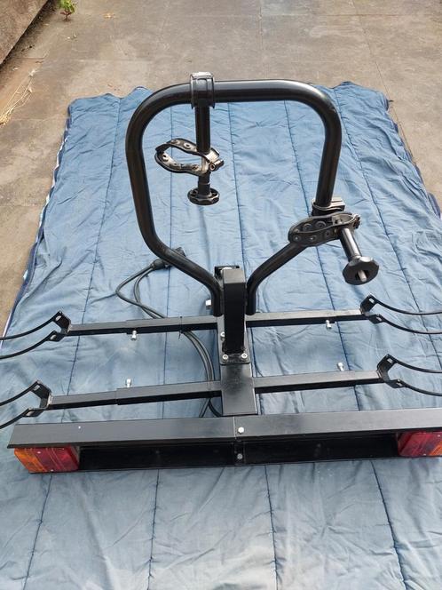 Kantelbare Spinder fietsendrager, Auto diversen, Fietsendragers, Gebruikt, Trekhaakdrager, 2 fietsen, Brede banden, Ophalen