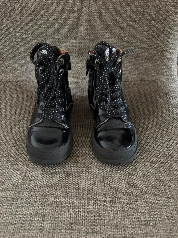 Develab Leren zwarte lak laarsjes maat 25 Te Koop!, Kinderen en Baby's, Kinderkleding | Schoenen en Sokken, Zo goed als nieuw