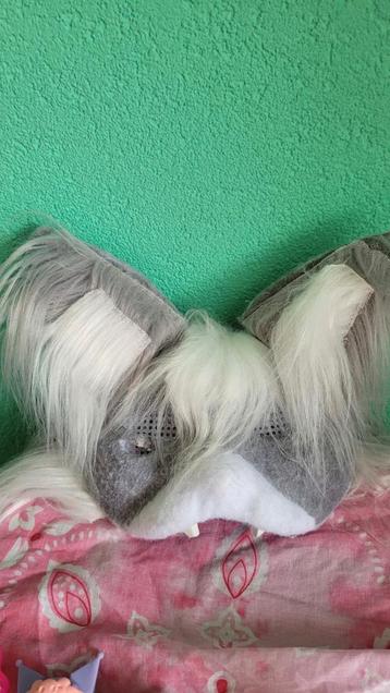 Grijze winter cat mask! beschikbaar voor biedingen