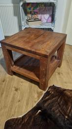 Massieve hout salontafel, Huis en Inrichting, Tafels | Salontafels, Ophalen, 100 tot 150 cm, 50 tot 100 cm, Zo goed als nieuw