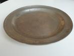 Grote tinnen schaal, gemerkt, Antiek en Kunst, Antiek | Tin, Ophalen