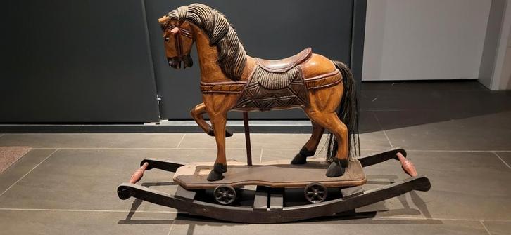 Antiek Duits Hobbelpaard, Antiek en Kunst, Antiek | Speelgoed, Ophalen