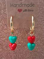 Handgemaakte carnaval oorbellen Kaaiendonk, Ophalen of Verzenden, Nieuw, Rood, Overige materialen