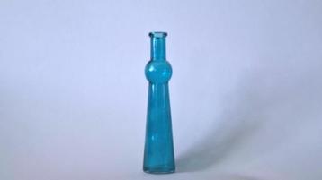 Vaas blauw single flower p/st. beschikbaar voor biedingen
