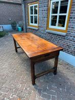 Antieke Franse Eettafel Eikenhout 220cm, Ophalen