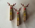 Houten knijpers Rudolph the rednosed reindeer Rudolf rendier, Diversen, Kerst, Ophalen of Verzenden, Zo goed als nieuw