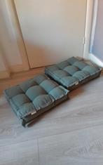 2 Leuke Groene Boxkussens 10cm/46cm/46cm, Tuin en Terras, Ophalen of Verzenden, Nieuw