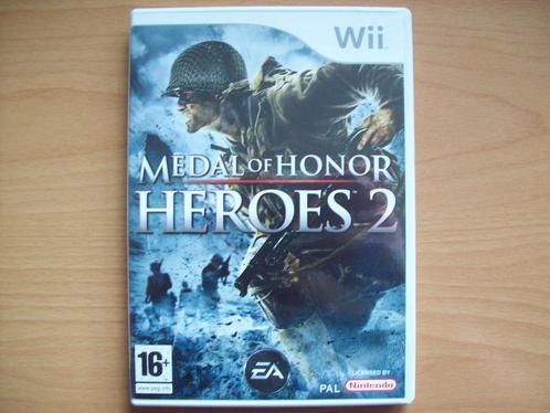 Medal of Honor: Heroes 2 (Met boekje!) Nintendo Wii, Spelcomputers en Games, Games | Nintendo Wii, Zo goed als nieuw, Shooter