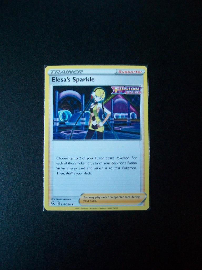 7260: Nieuwe Pokemon Kaart Trainer ELESA's SPARKLE (233/264), Hobby en Vrije tijd, Verzamelkaartspellen | Pokémon, Verzenden, Nieuw