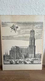 Tekening schets domtoren utrecht, Antiek en Kunst, Kunst | Tekeningen en Foto's, Ophalen