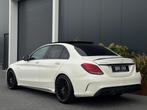 Mercedes-Benz C-Klasse AMG 63 S Edition 1 FULL PANO NAVI CAM, Auto's, Gebruikt, 8 cilinders, Wit, Leder