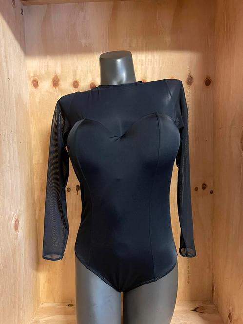 Panache badpak met mesh mouwen eu 70h - 70i - 75j, Kleding | Dames, Badmode en Zwemkleding, Nieuw, Badpak, Zwart, Verzenden