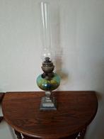 Antieke Olielamp met Glas, Antiek en Kunst, Ophalen