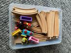 Houten treinbaan, Kinderen en Baby's, Speelgoed | Houten speelgoed, Ophalen, Gebruikt, Overige typen