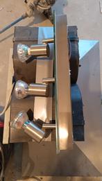 2x Kwantum James 3-L Spot Mat Chroom, Halogeen, Gebruikt, Metaal of Aluminium, Ophalen of Verzenden