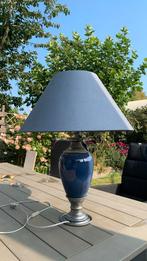 Tafellamp met tin van Jean Goardere, Huis en Inrichting, Lampen | Tafellampen, Ophalen, Gebruikt, Overige materialen, 50 tot 75 cm