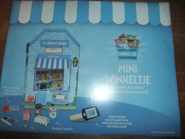 AH MINI'S WINKELTJE +80 ONGEOPENDE PAKJES MINI'S SAMEN€12,50, Verzamelen, Supermarktacties, Albert Heijn, Ophalen