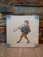 Vintage Tegel - Trombonist, Ophalen of Verzenden