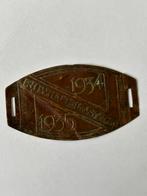 Rijwiel belastingplaatje 1934/1935, Postzegels en Munten, Penningen en Medailles, Ophalen of Verzenden