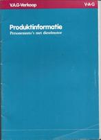 Productinformatie V.A.G. ( Audi / VW ) Dieselauto's, 1979 NL, Boeken, Auto's | Folders en Tijdschriften, Volkswagen, Ophalen of Verzenden