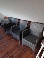 4 x tuinstoel met tuinkussens, Ophalen, Gebruikt