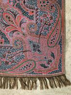 Vintage vierkant worteldoek tafelkleed Paisley 47x47cm, Antiek en Kunst, Antiek | Kleden en Textiel, Ophalen of Verzenden