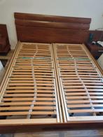 Elektrisch verstelbare lattenbodem, Ophalen, Bruin, Tweepersoons, 80 cm