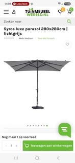 Syros Luxe Parasol 280x280cm taupe, Ophalen, Verstelbaar, Nieuw, 2 tot 3 meter