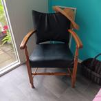 Stoeltje, fauteuiltje, zwarte ski bekleding, vintage, Hout, Gebruikt, Minder dan 75 cm, Vintage