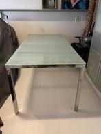 Glazen bureau / eettafel Torsby Ikea, Huis en Inrichting, Bureaus, Ophalen, Zo goed als nieuw, Bureau