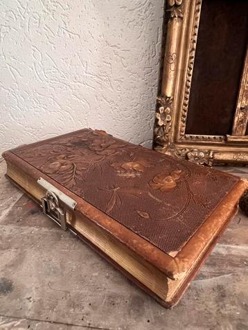 Antiek foto album fotoalbum sleets shabby brocante beschikbaar voor biedingen
