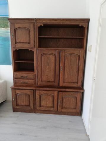 Prachtige Eiken(servies/woonkamer) Kast, 158x55x203cm  beschikbaar voor biedingen