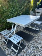 Inklapbare aluminium picknicktafel, Ophalen, Gebruikt, Vierkant, Aluminium