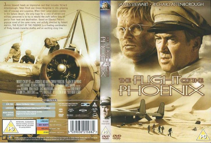 The Flight of the Phoenix 1965 DVD met James, Cd's en Dvd's, Dvd's | Klassiekers, Zo goed als nieuw, Actie en Avontuur, 1960 tot 1980