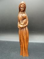 Hand gekerfd Mariabeeld met kind, Antiek en Kunst, Ophalen of Verzenden