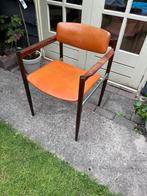 Topform design stoel palissander rosewood zeldzaam, Huis en Inrichting, Stoelen, Ophalen, Gebruikt, Leer, Eén